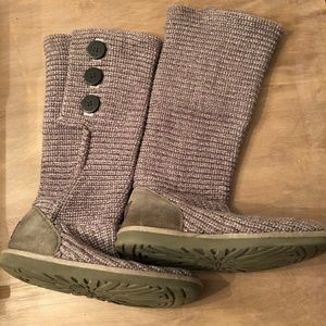Knit UGG boots